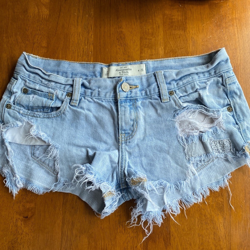 Abercrombie denim cutoff shorts